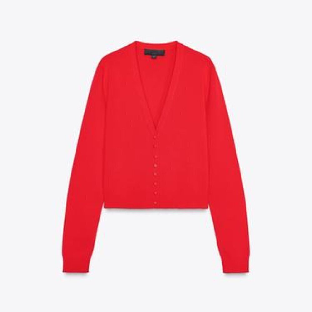 ZARA KNIT CARDIGAN WITH SIDE TRIMS SIZE M 9598/025/600 - Picture 5 of 6